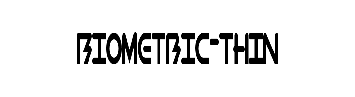 BioMetric-Thin  font caratteri gratis
