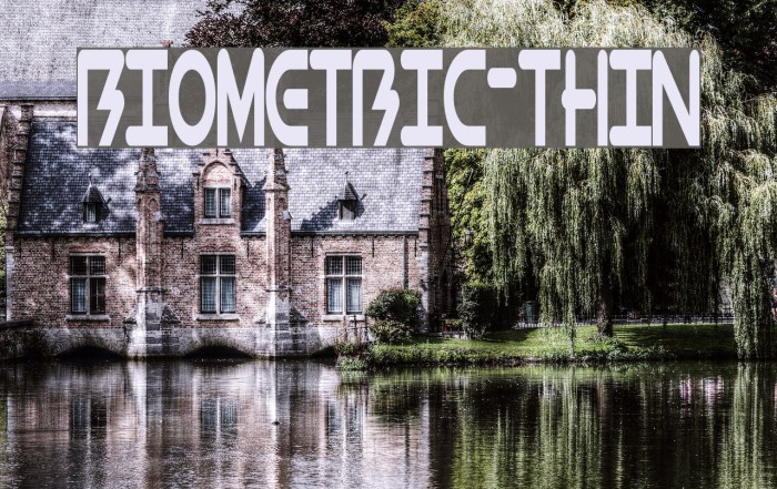 BioMetric-Thin Font examples