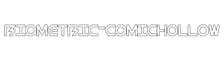 BioMetric-comichollow  Frei Schriftart Herunterladen