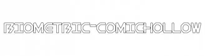 BioMetric-comichollow  font caratteri gratis