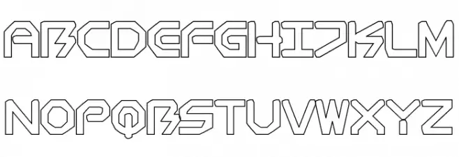 BioMetric-comichollow Caratteri MAIUSCOLE