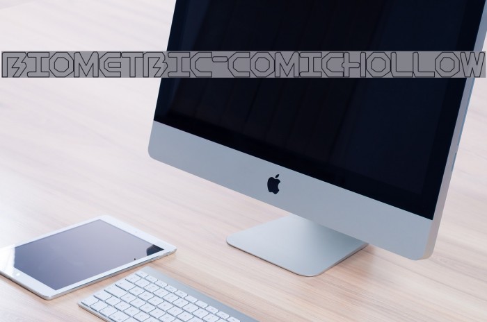 BioMetric-comichollow Font examples