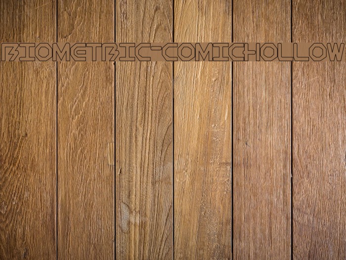 BioMetric-comichollow Font examples