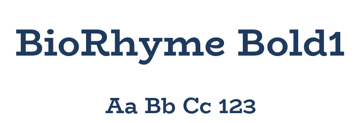 BioRhyme Bold1 Font Preview