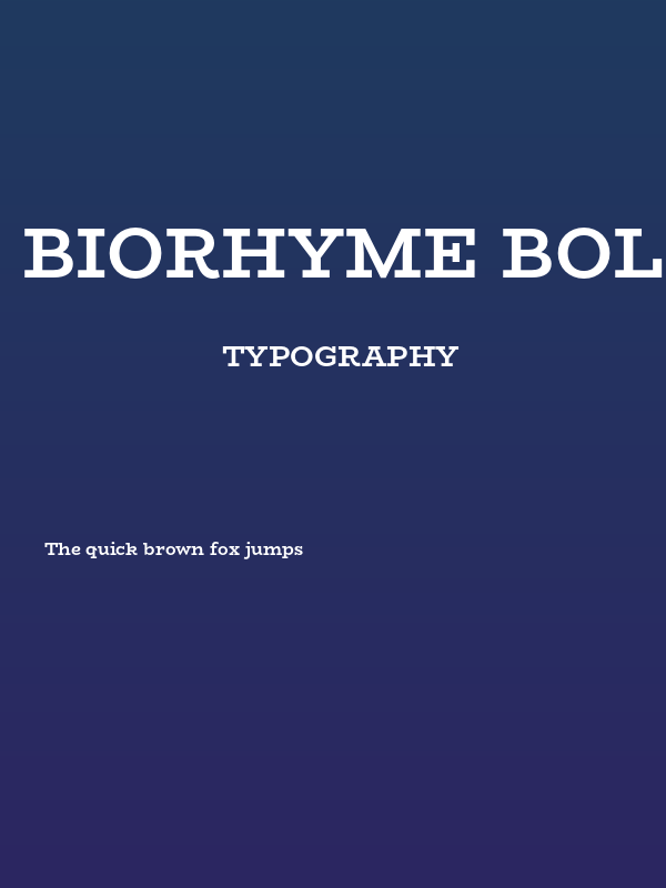 BioRhyme Bold1 Poster