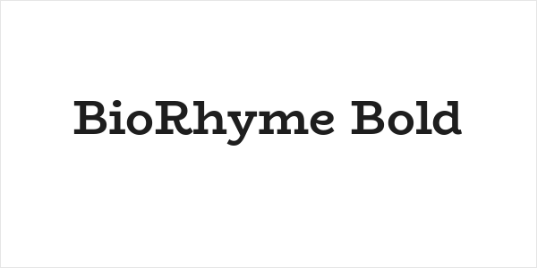 BioRhyme Bold Logo
