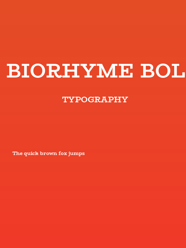 BioRhyme Bold Poster