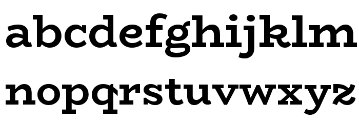 BioRhyme Bold Font LOWERCASE
