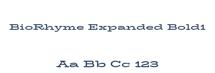 BioRhyme Expanded Bold1