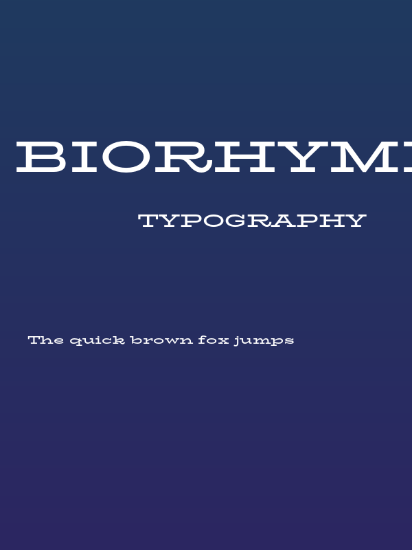 BioRhyme Expanded Bold1 Poster