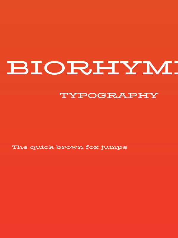 BioRhyme Expanded Bold Poster