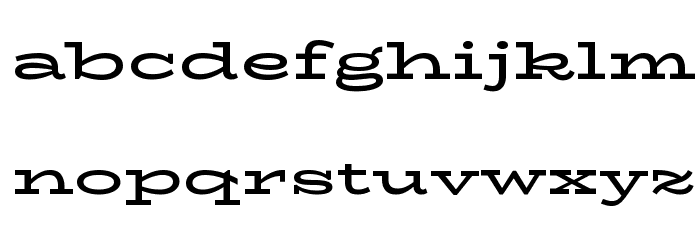 BioRhyme Expanded Bold Font LOWERCASE