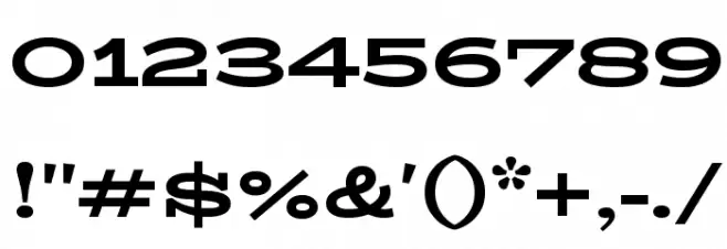 BioRhyme Expanded ExtraBold Font OTHER CHARS