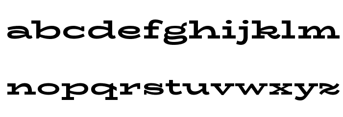 BioRhyme Expanded ExtraBold Font LOWERCASE