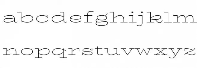 BioRhyme Expanded ExtraLight 字体 小写