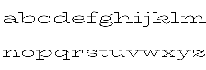 BioRhyme Expanded Light Font LOWERCASE