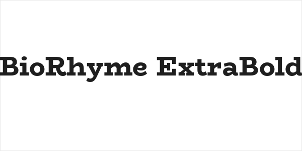 BioRhyme ExtraBold Logo