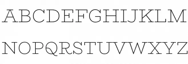 BioRhyme ExtraLight Font Litere mari