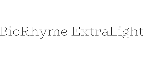 BioRhyme ExtraLight Logo
