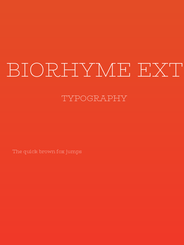 BioRhyme ExtraLight Poster