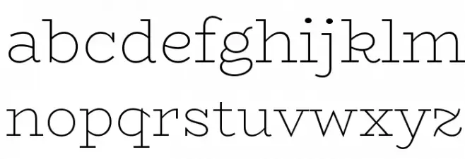 BioRhyme ExtraLight フォント 小文字