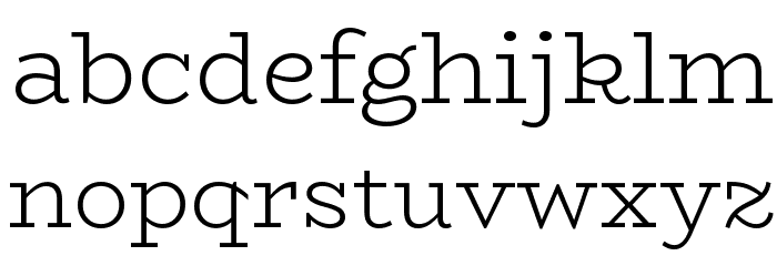 BioRhyme Light Font LOWERCASE