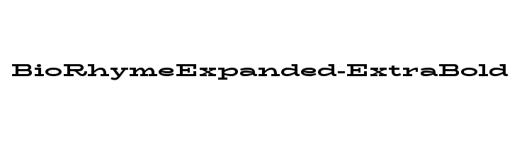 BioRhymeExpanded-ExtraBold  Fuentes Gratis Descargar