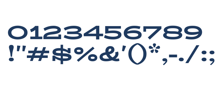 BioRhymeExpanded-ExtraBold Other Characters