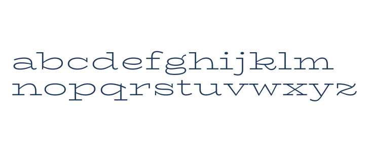 BioRhymeExpanded-Light Lowercase