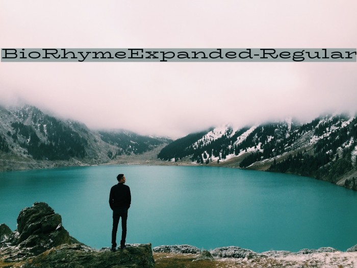 BioRhymeExpanded-Regular Font examples