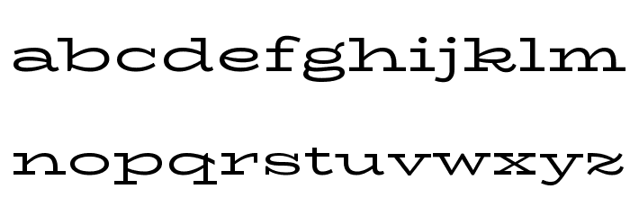 BioRhymeExpanded-Regular Font LOWERCASE