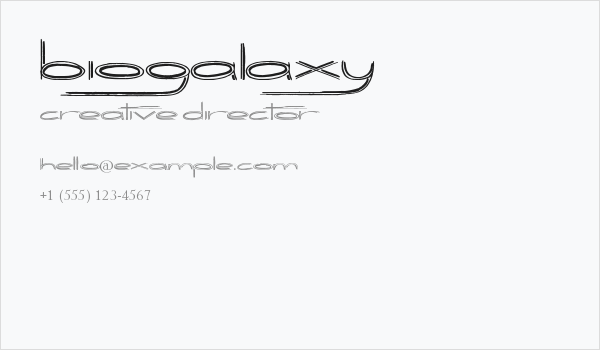 Biogalaxy Business Card
