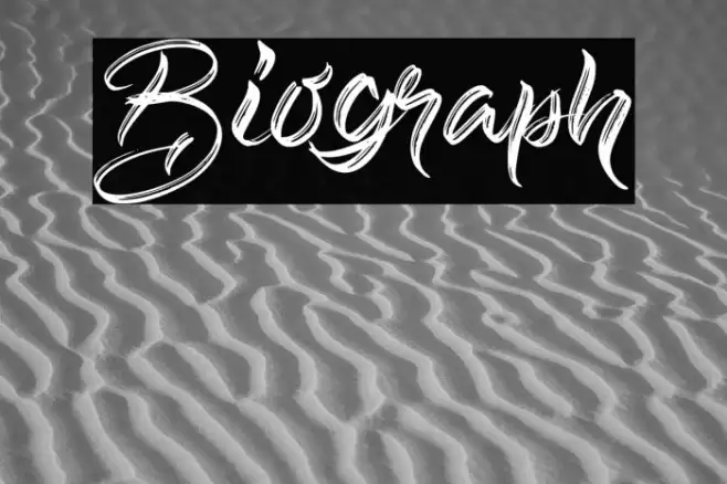 Biograph Font examples