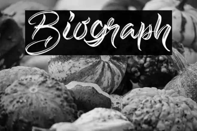 Biograph Font examples