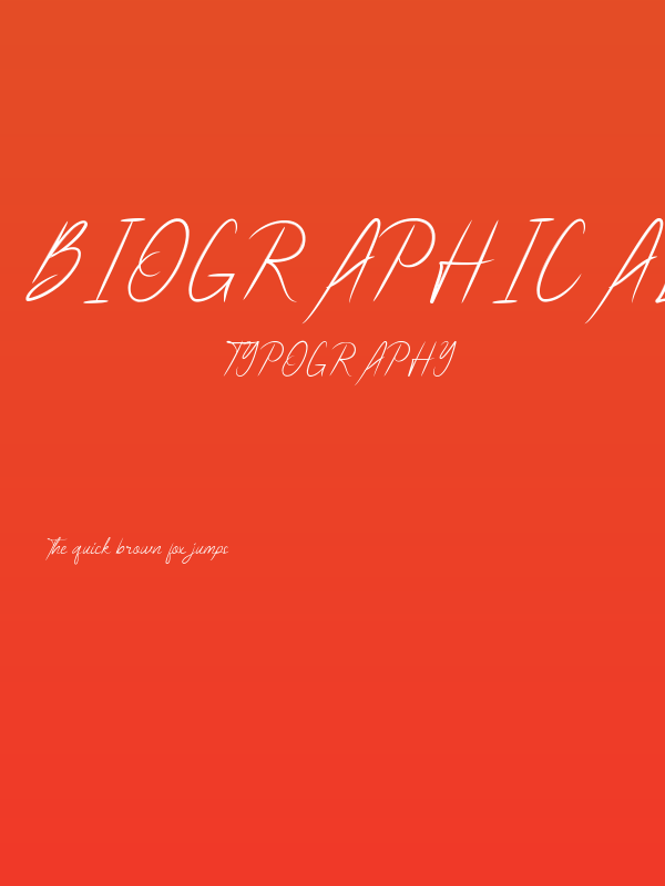 Biographical Demo Poster