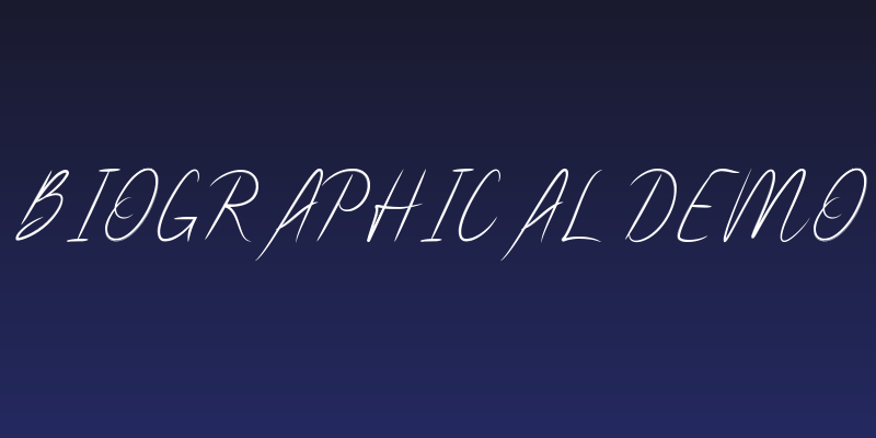 Biographical Demo Social Header