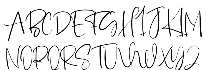Biography Font UPPERCASE