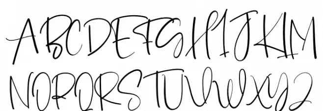 Biography Font UPPERCASE