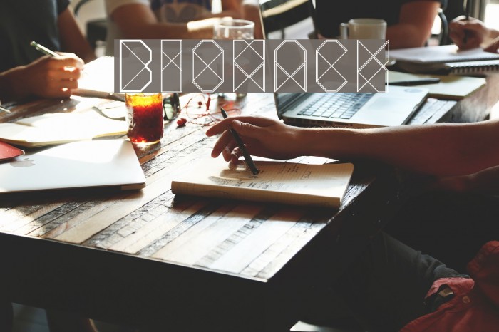 Biohack Font examples
