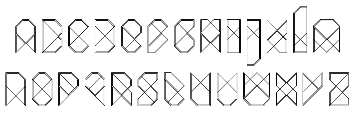 Biohack Font LOWERCASE