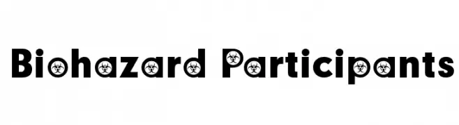 Biohazard Participants  les polices de caractères gratuit tlcharger