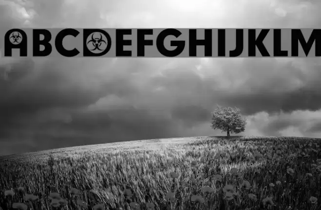 Biohazard Participants Schriftart examples