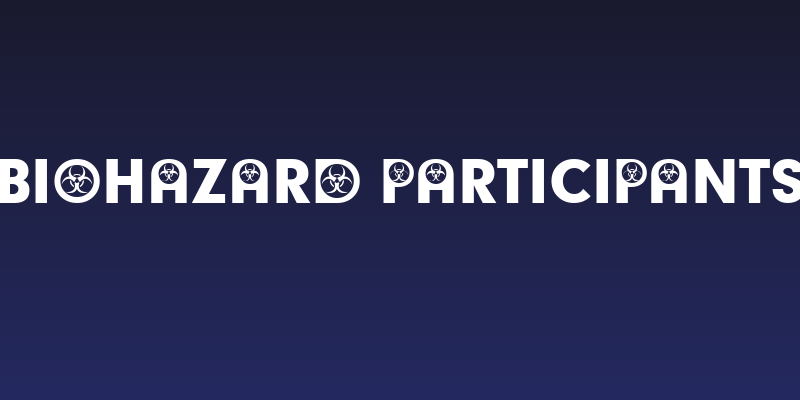 Biohazard Participants Social Header