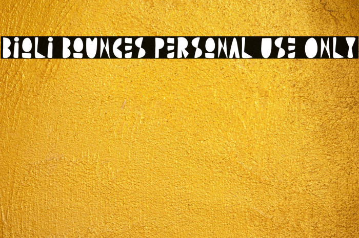 Bioli Bounces Personal Use Only Example 1