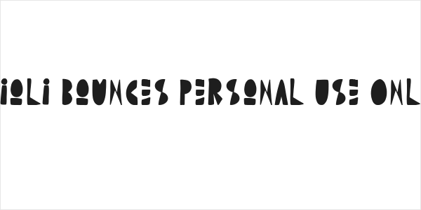 Bioli Bounces Personal Use Only Logo