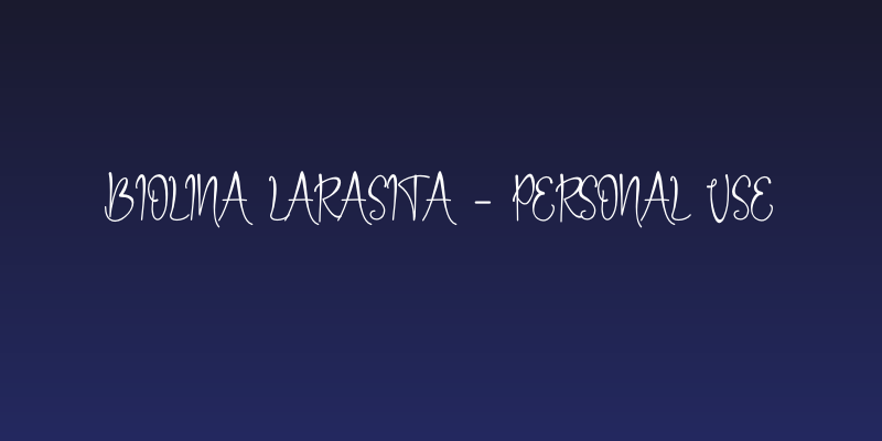 Biolina Larasita - Personal Use Social Header