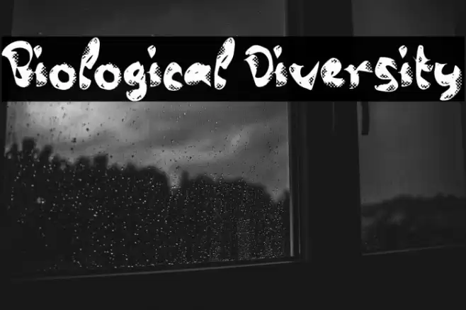 Biological Diversity Font examples