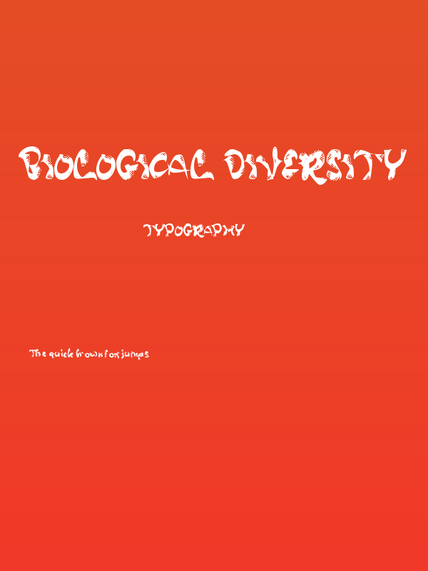 Biological Diversity Poster