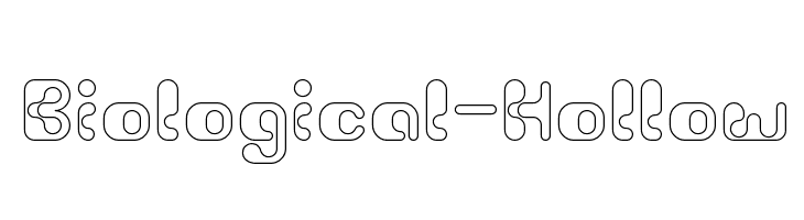 Biological-Hollow  Frei Schriftart Herunterladen