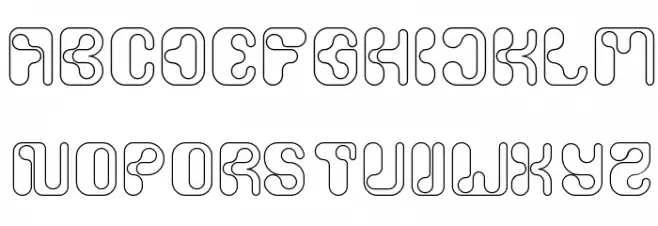 Biological-Hollow Schriftart Groß